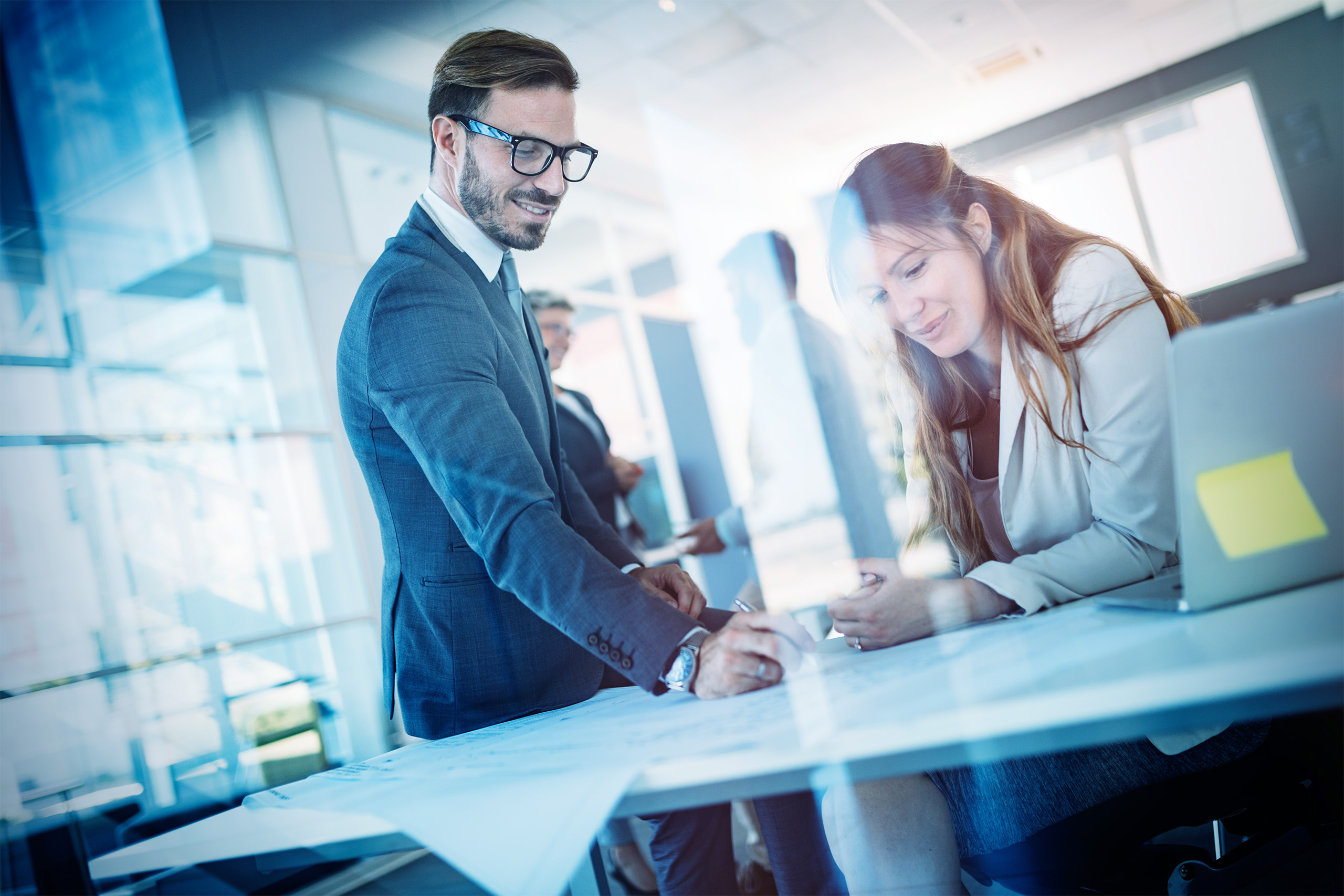 Business people conference in modern office